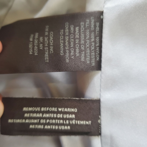 Coach Women's Red Quilted Gold Snap-Button Jacket - Small - Picture 6 of 10